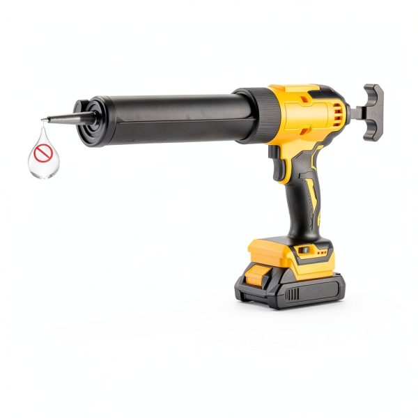Cordless Caulking Gun Compatible With DeWalt 20V Max Battery(NO Battery)10 Oz Electric Caulking Gun with Anti-Drip,Auto Retract,LED Light,6 Speed for Filling, Sealing, Repair-2