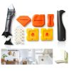 3 in 1 Silicone Caulking Tools（Stainless Steelhead), 12pack, Caulk Remover Tool Kit with Replace Silicone Padsgood Pads and Caulk Finishing Tools, Caulking Tool Kit for Kitchen, Bathroom-4